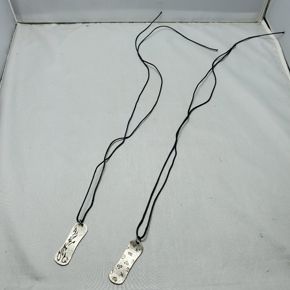 2 PCS Bijou drive unisex adjustable surf tribal pendant necklace with bl…